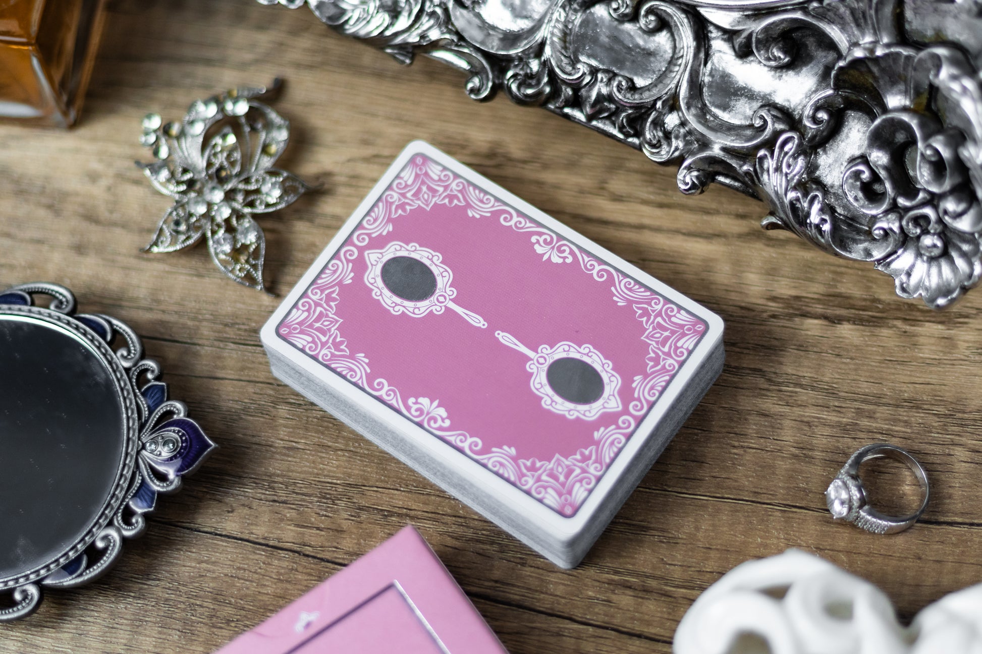 Reflections Ponder Playing Cards (Misprint Tuck) -Marked- (Standard/Gilded)