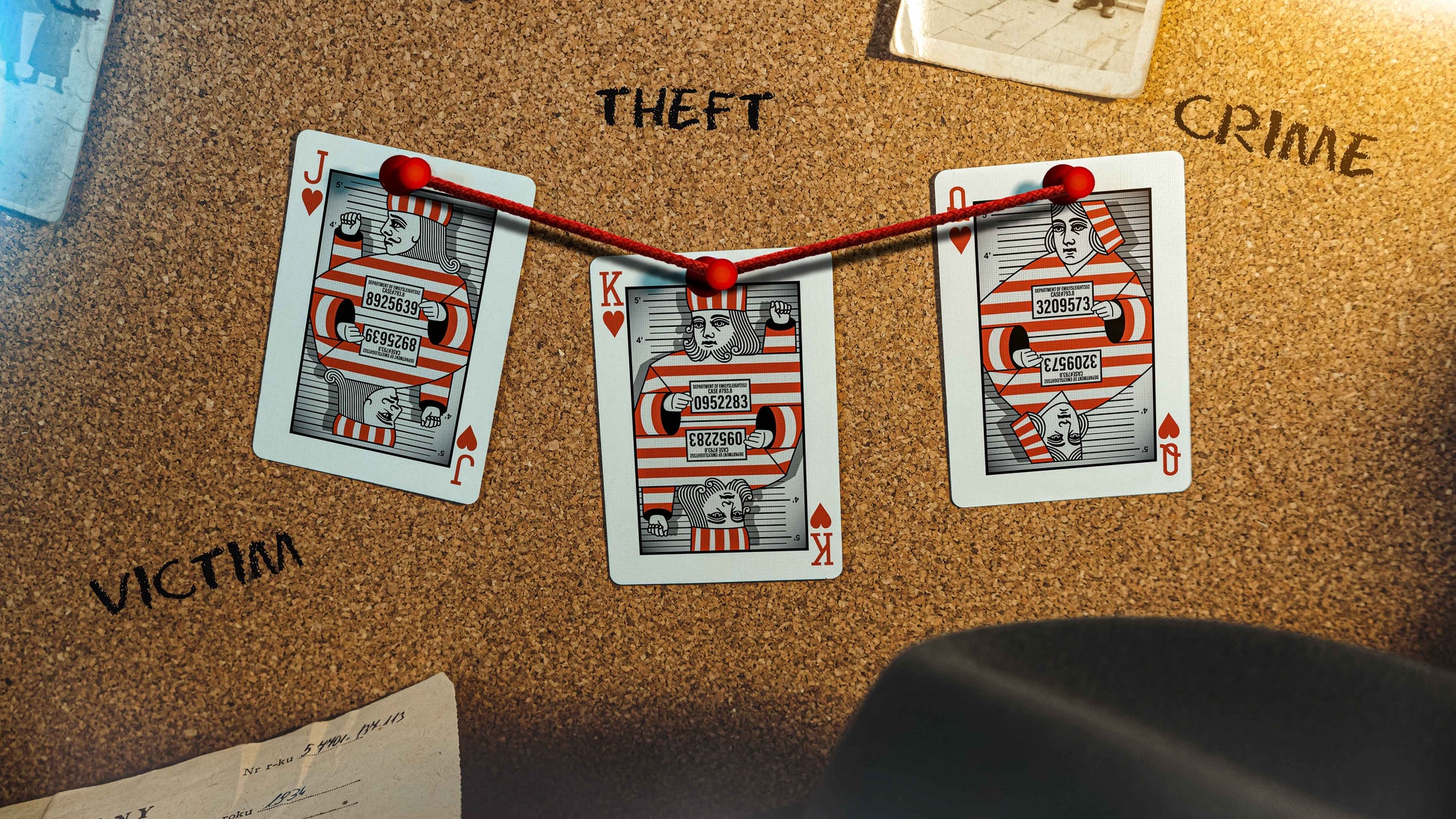 Cold Case Playing Cards with Evidence Bag