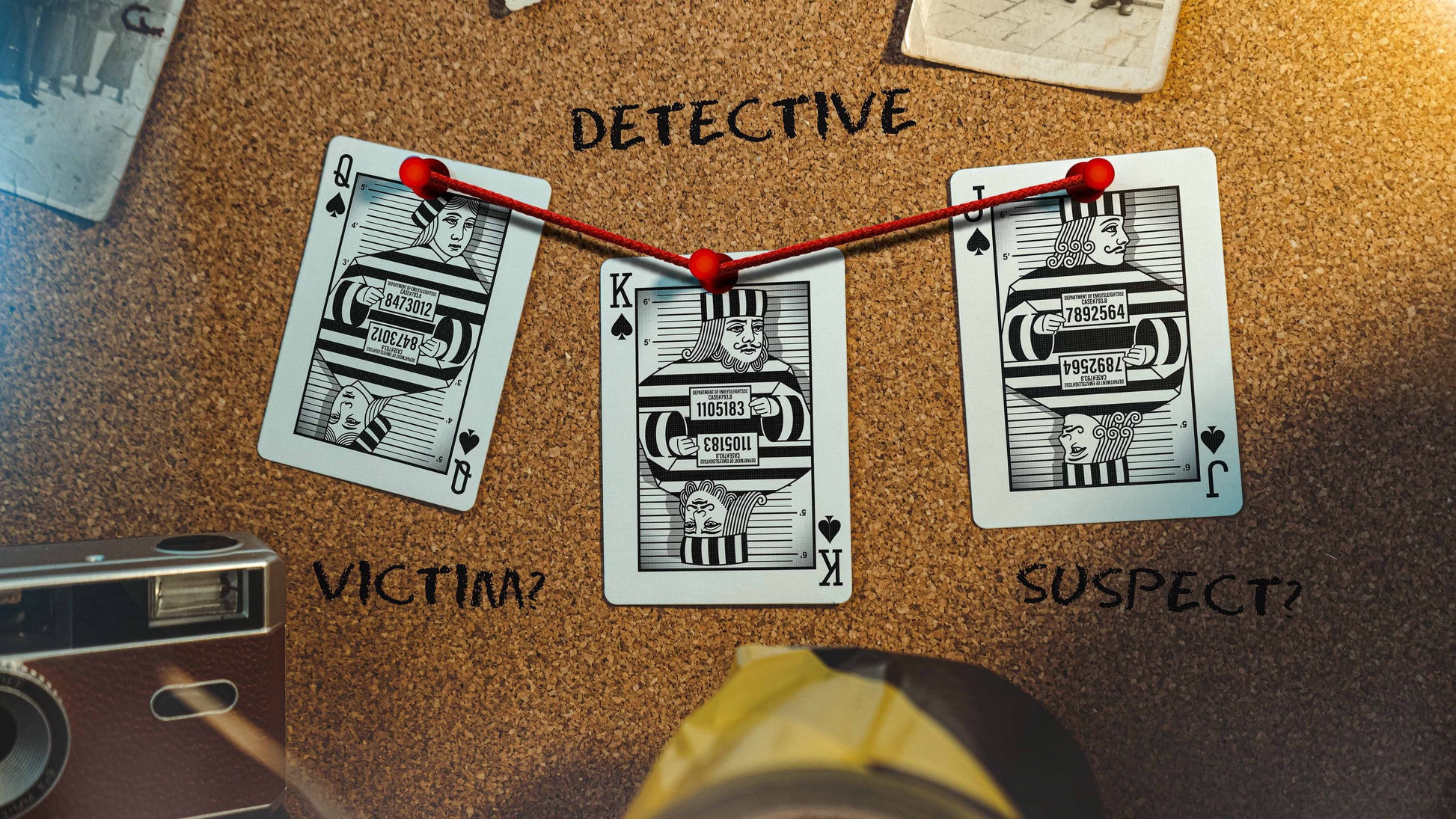 Cold Case Playing Cards with Evidence Bag