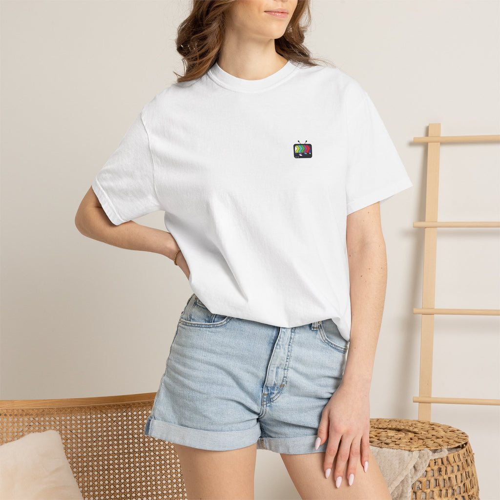 Please Stand By T-Shirt — Retro Test Pattern Graphic Tee