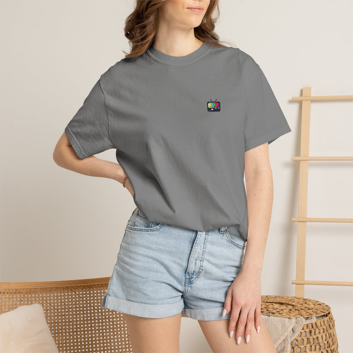 Please Stand By T-Shirt — Retro Test Pattern Graphic Tee