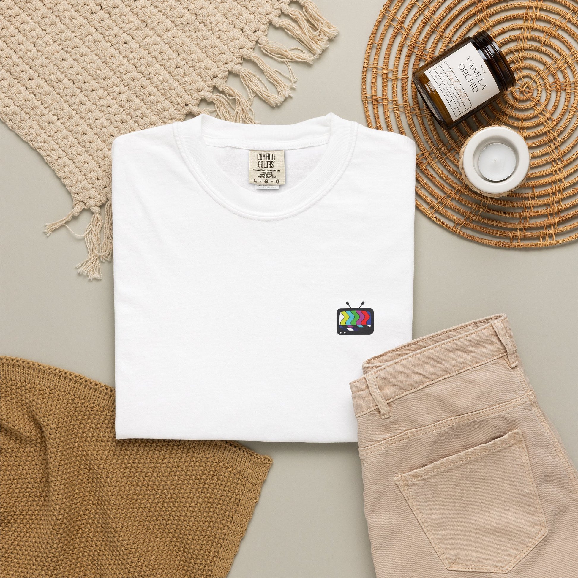 Please Stand By T-Shirt — Retro Test Pattern Graphic Tee