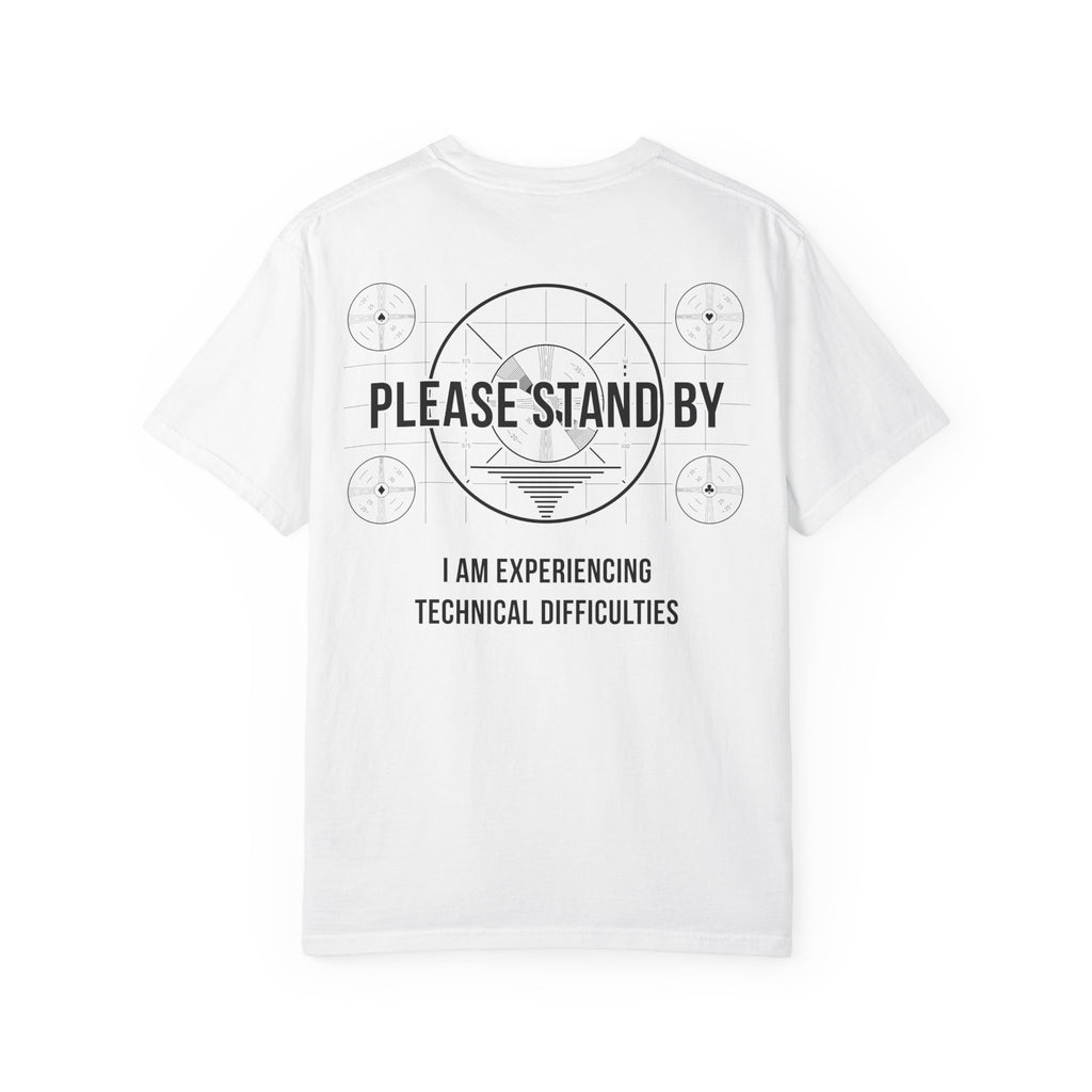 Please Stand By T-Shirt — Retro Test Pattern Graphic Tee