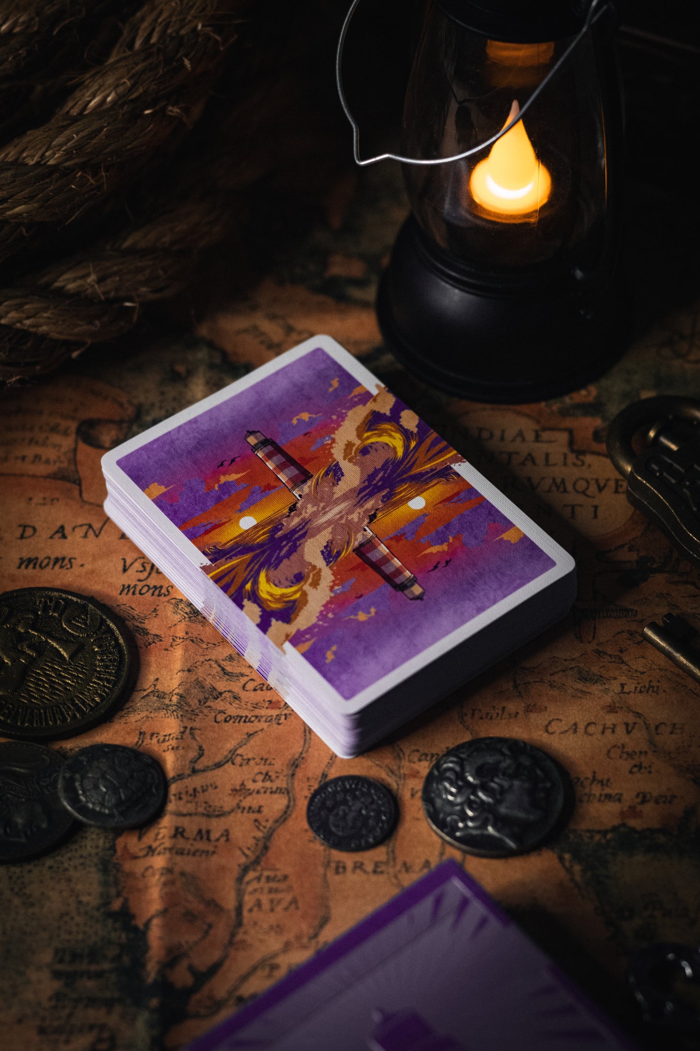 Lighthouse Dusk Playing Cards