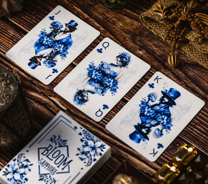 Bloom Sapphire Playing Cards