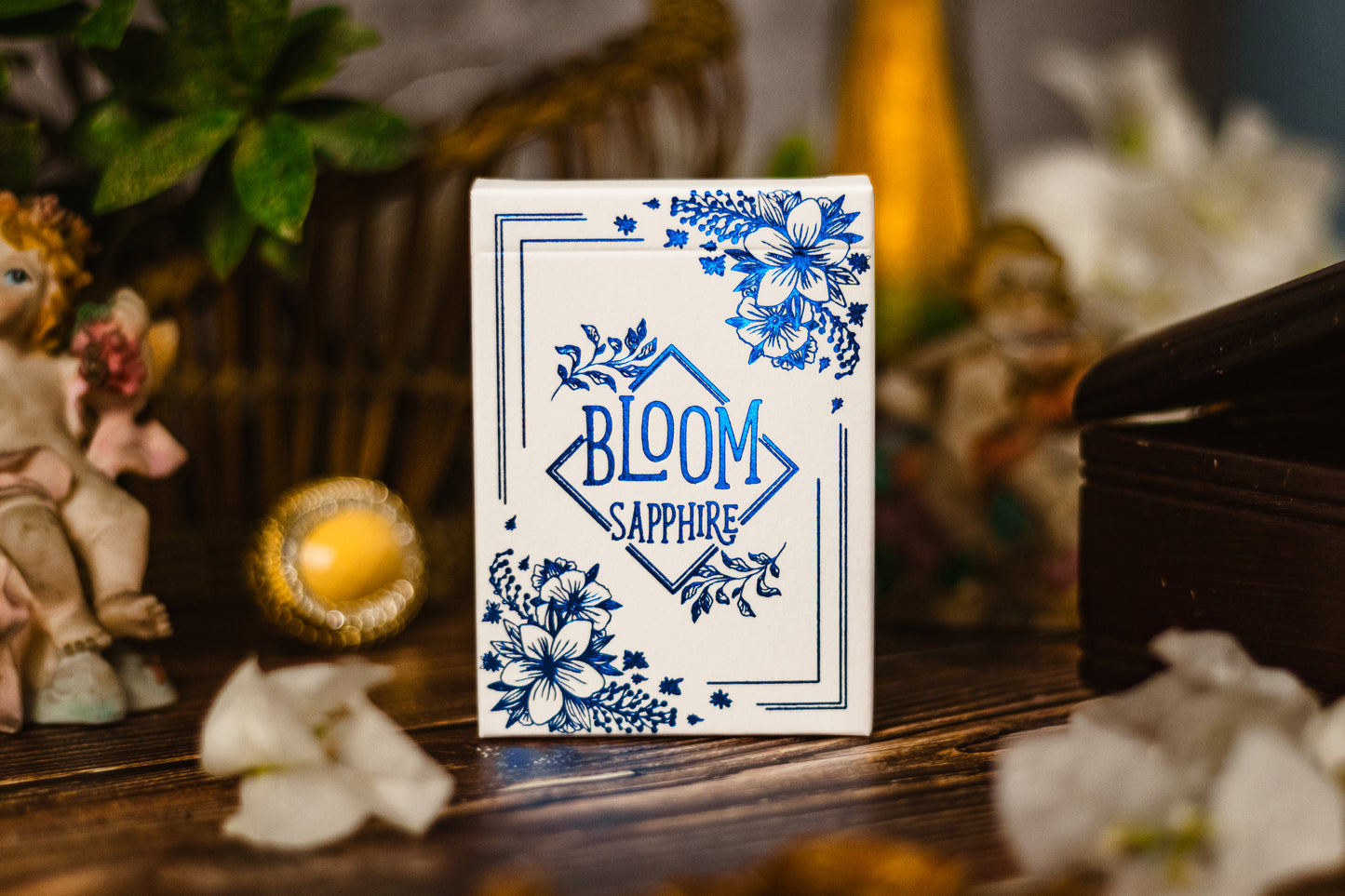 Bloom Sapphire Playing Cards