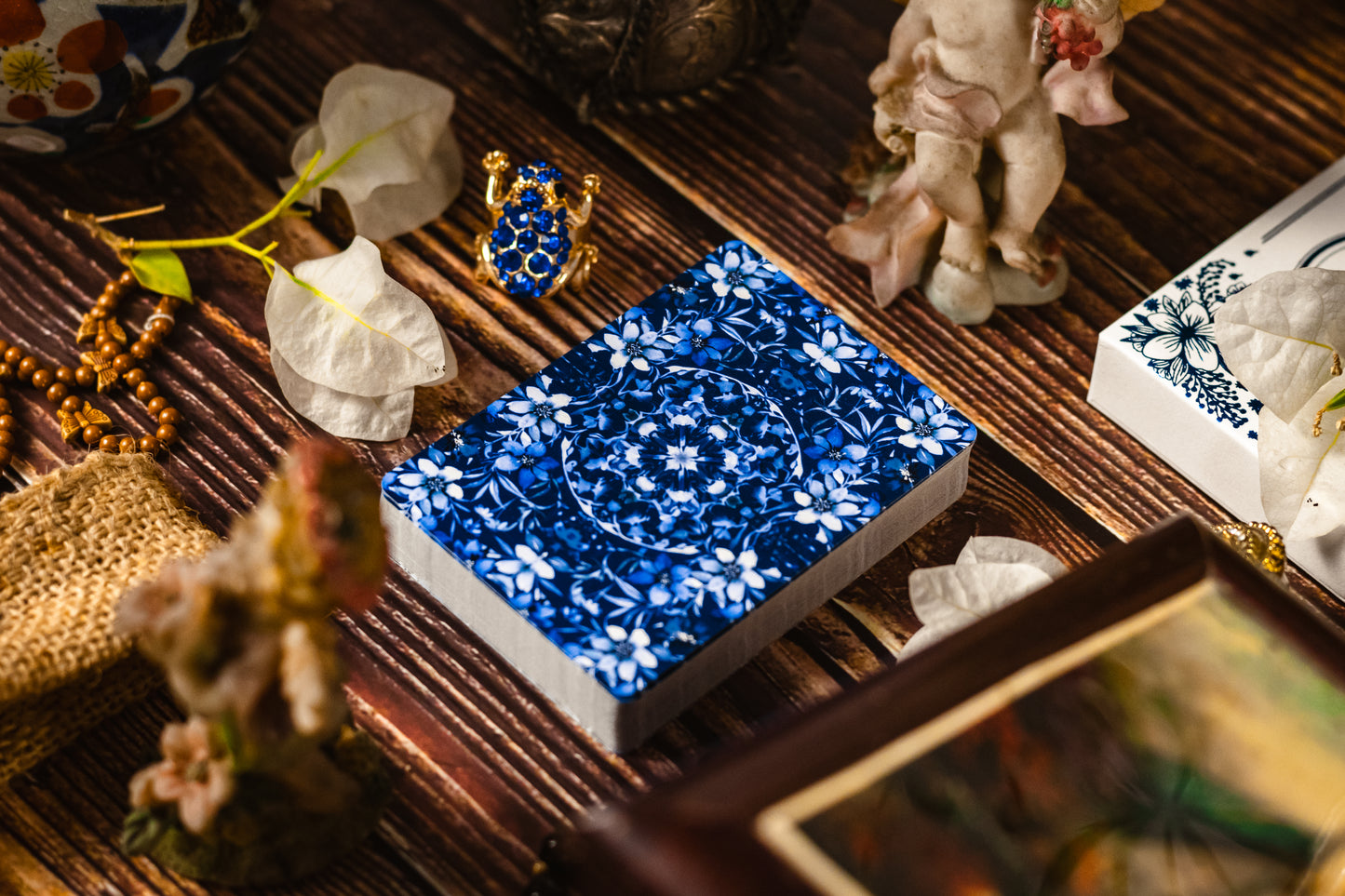 Bloom Sapphire Playing Cards