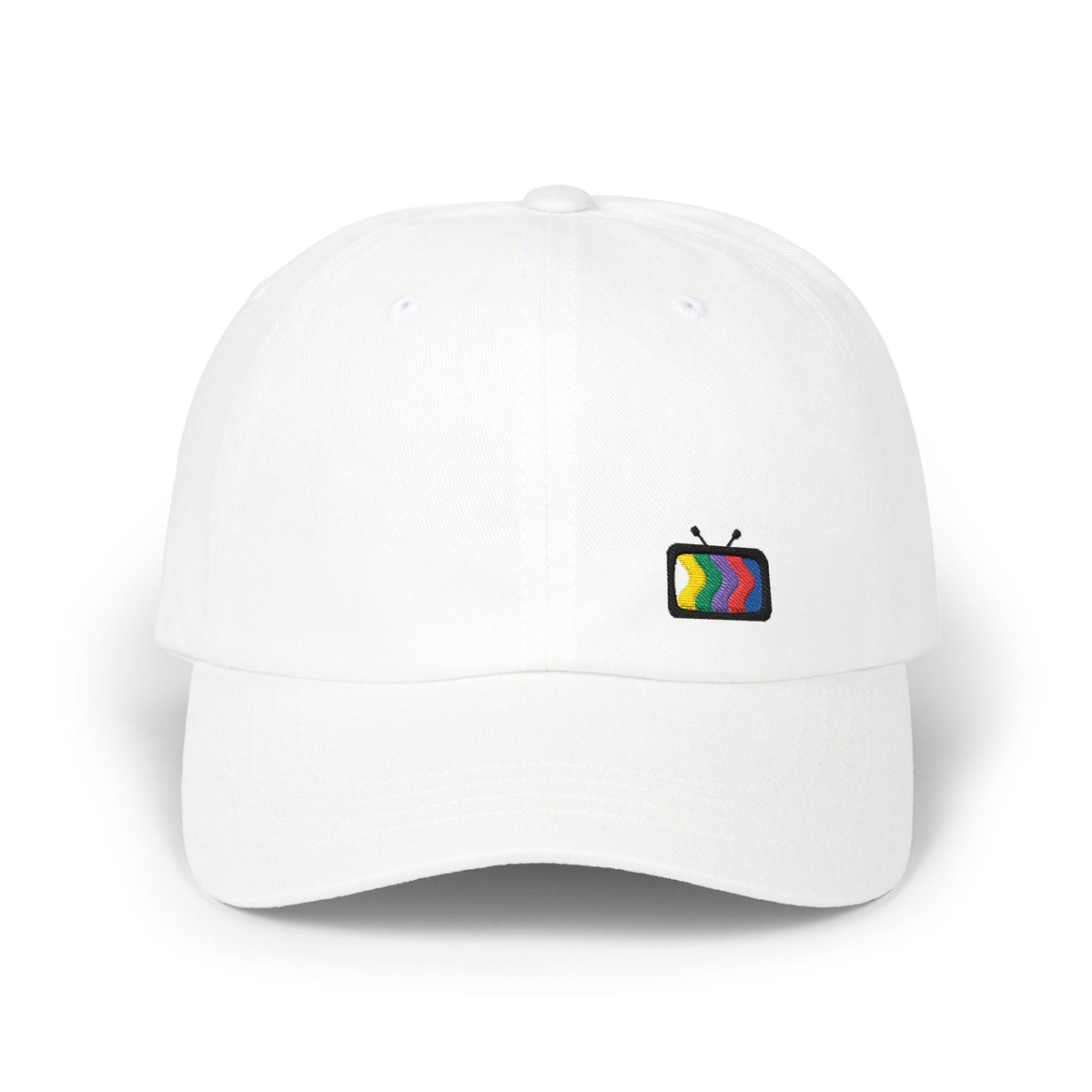 Dad Cap — Retro Color TV Embroidered Baseball Hat