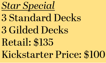 Faulty Stars Playing Cards (Standard & Gilded)