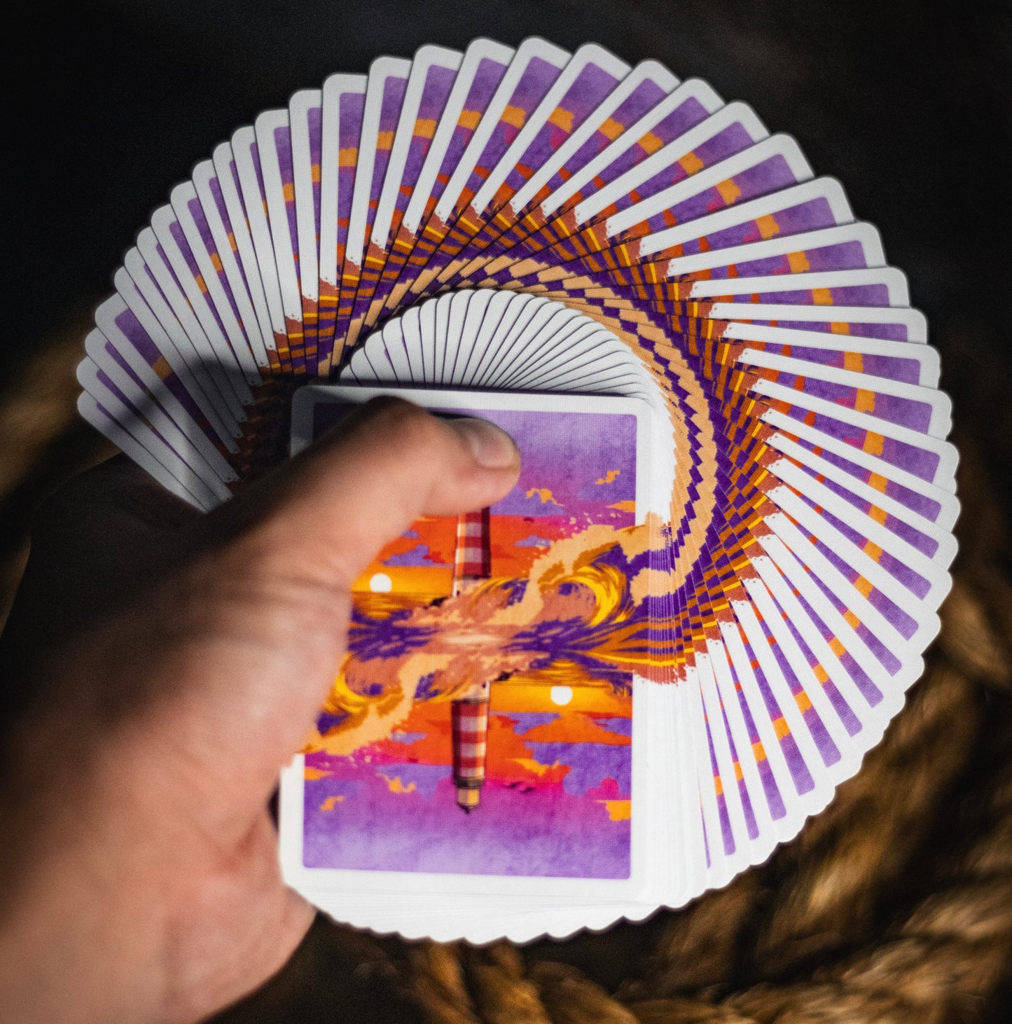 Lighthouse Dusk Playing Cards