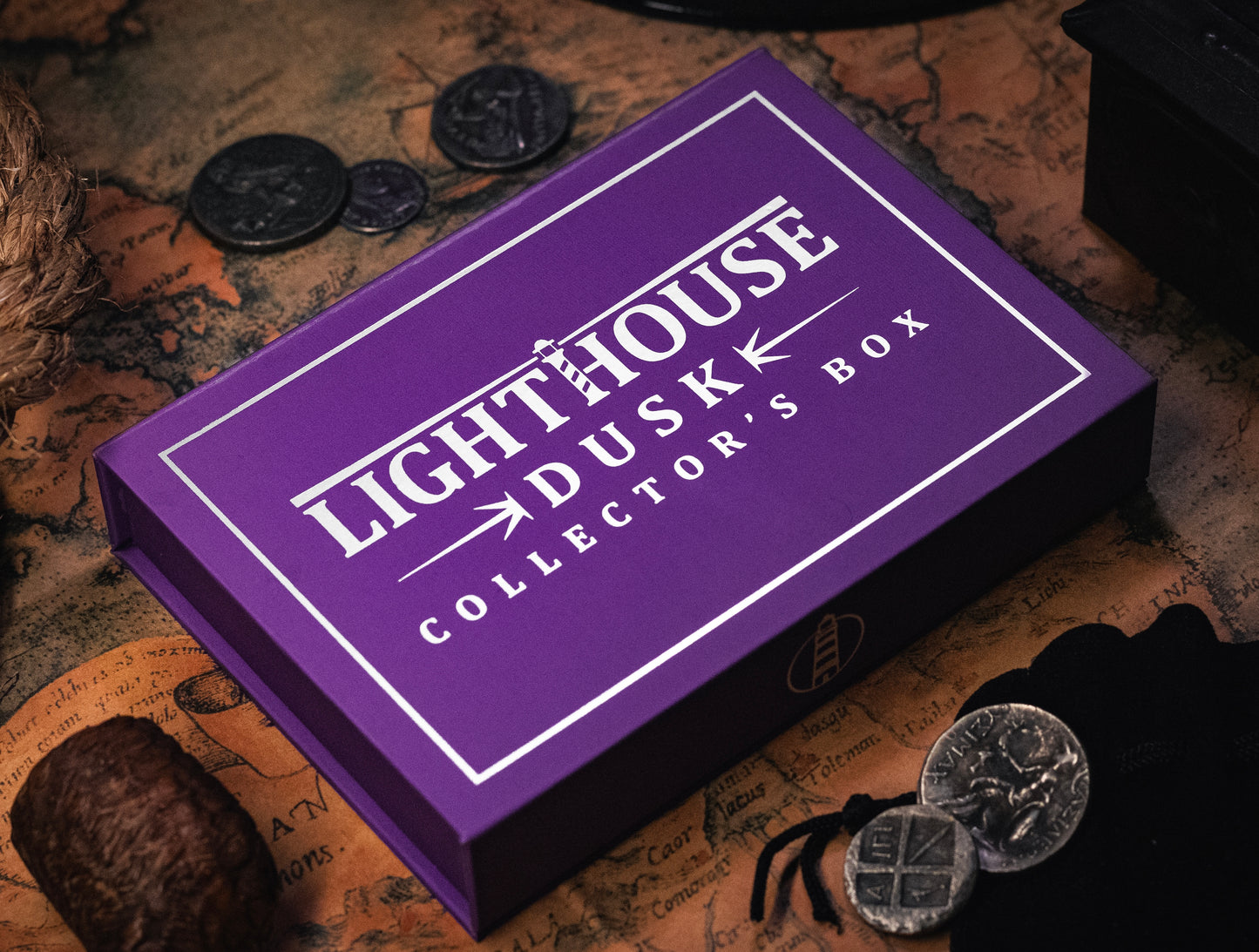 Lighthouse Dusk Gilded Collector’s Box