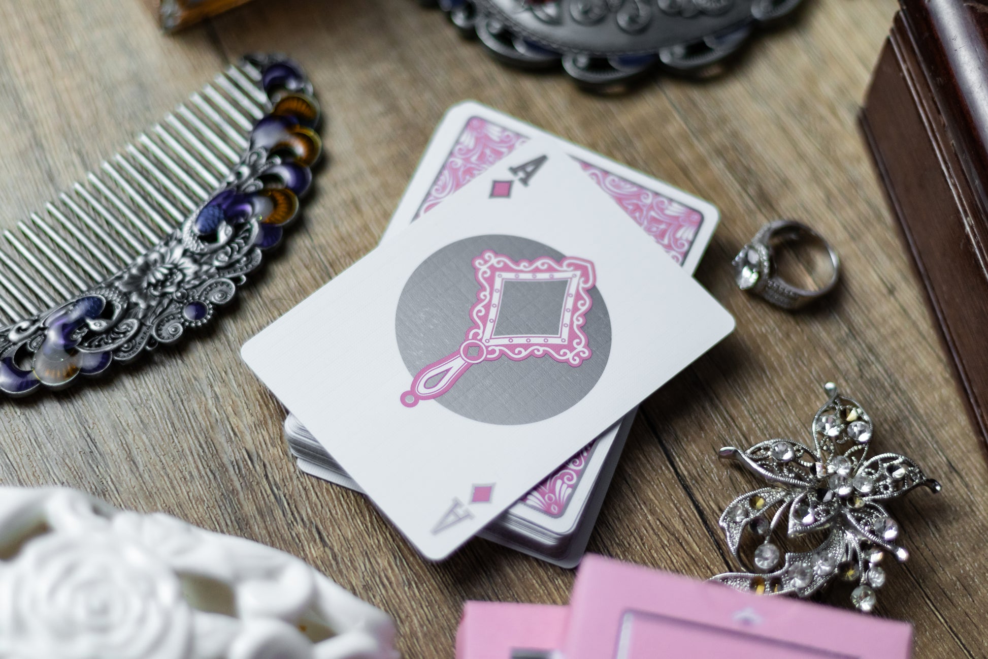 Reflections Ponder Playing Cards (Misprint Tuck) -Marked- (Standard/Gilded)