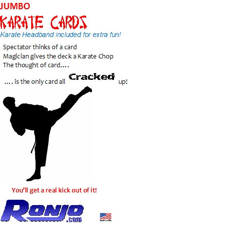 Karate Cards, Jumbo Bic - Card